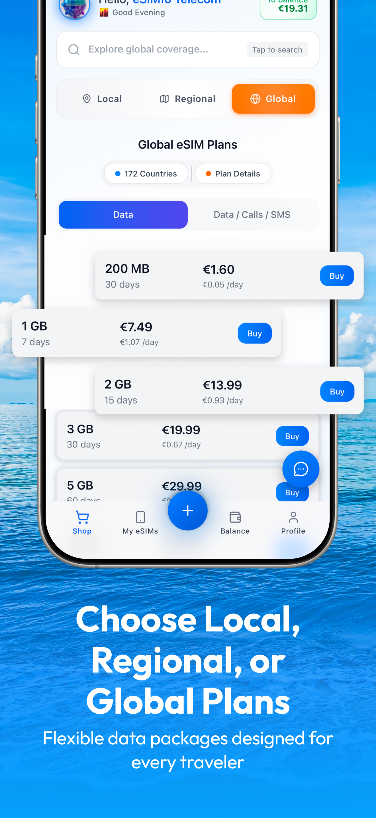 Piani Dati Flessibili eSIMfo