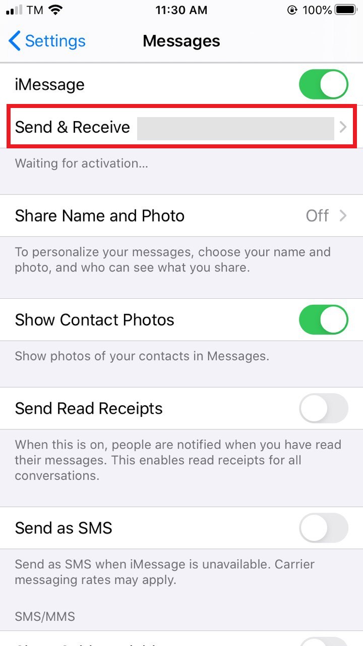 Ajustes de Enviar y recibir