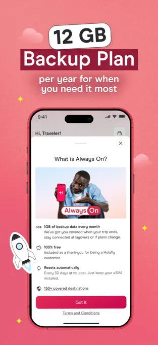 毎月の予備データを説明するAlways On画面
