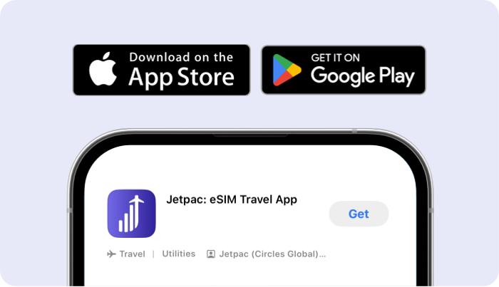 Official Jetpac illustration showing its app listing